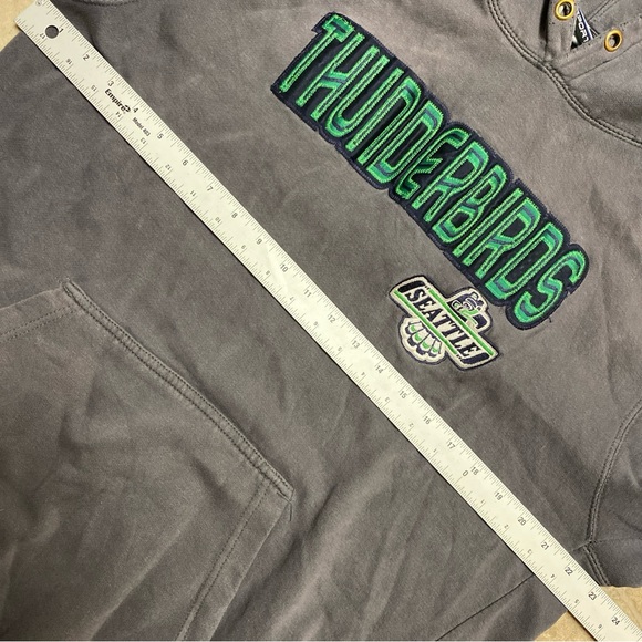 Seattle Thunderbirds VTG Hoodie XL Measurements Gray CI Sport - Picture 3 of 5